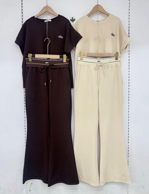 Casual Round Neck Short Sleeves Co-Ord Sets